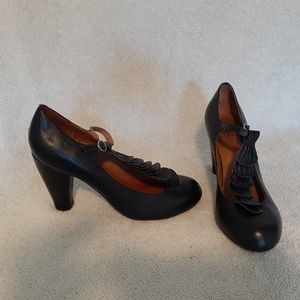 Crown Vintage Retro T-Strap Mary Jane Heels -Sz 10